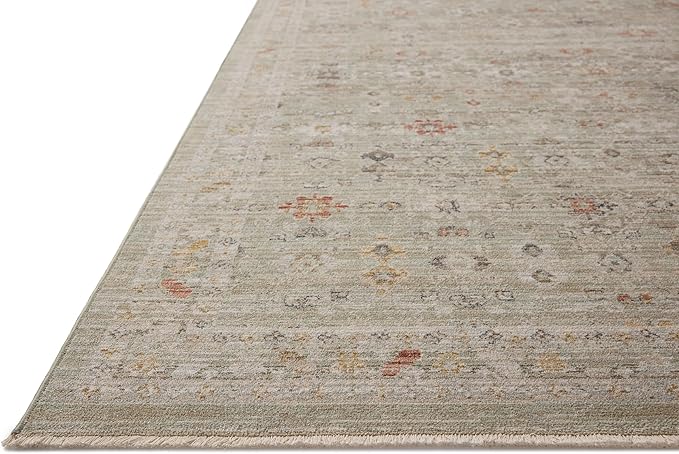 Loloi Chris Loves Julia Ida Collection IDA-04 Spa/Multi 9'-3" x 13'-1", .19" Pile Height, Area Rug