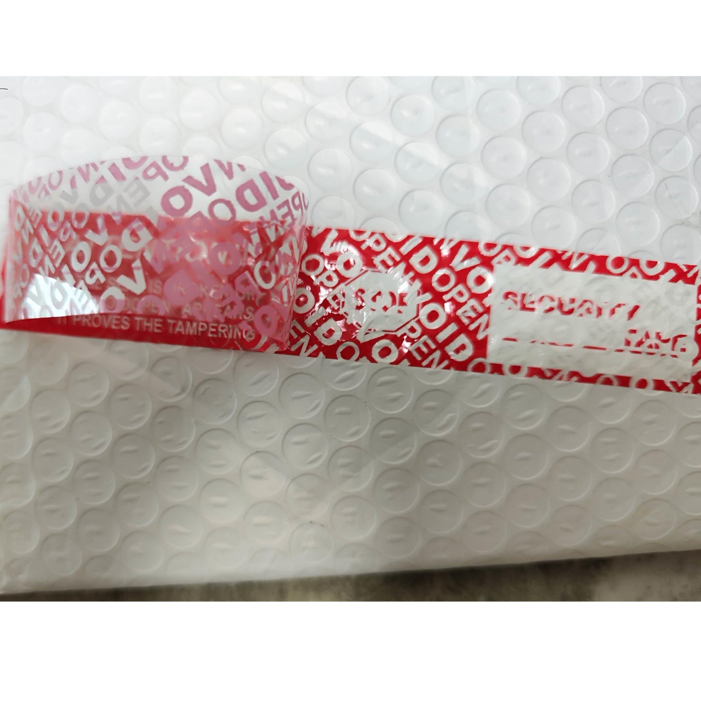 TSPC SECSEAL 2 Rolls,1" x55 Yards Total Transfer Tamper Evident Security Packing Tape Seals (Superior Tamper Proof with Thick Void Film)