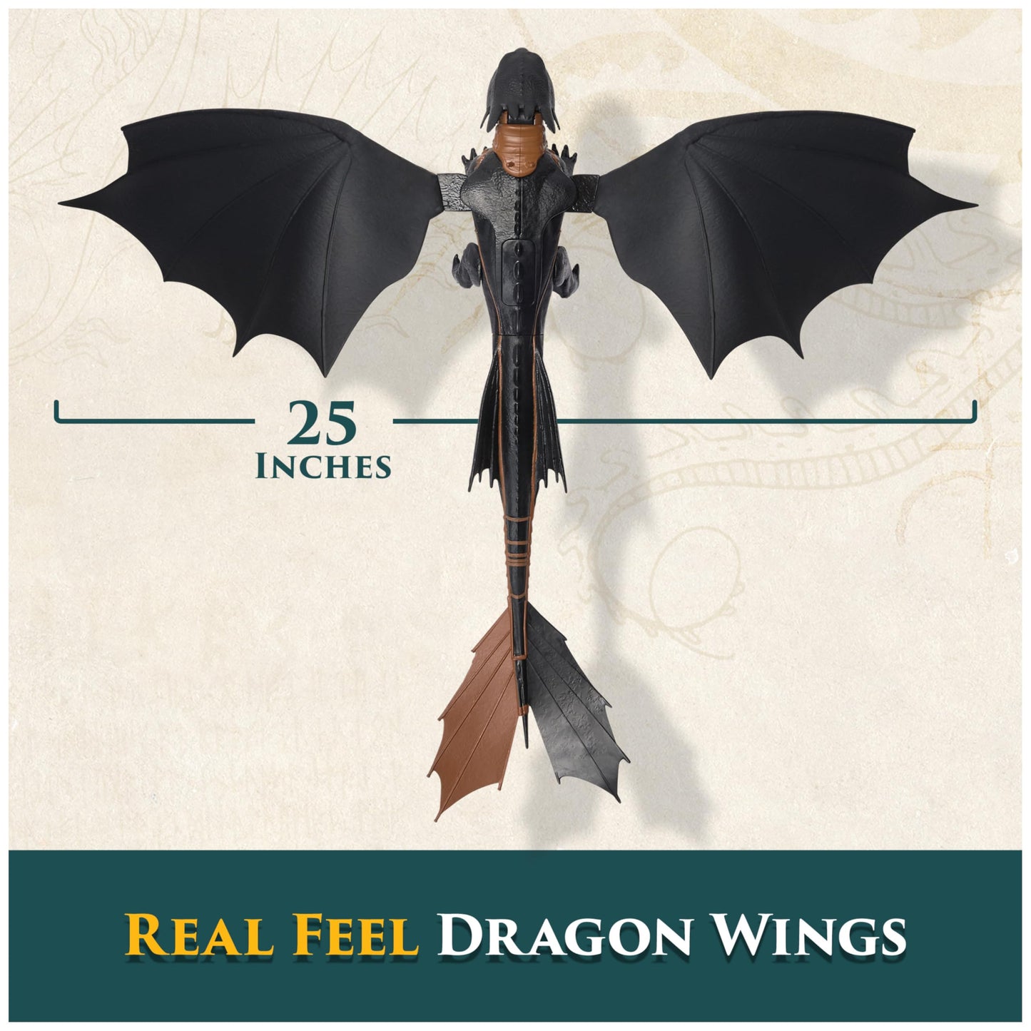 DreamWorks Dragons, How to Train Your Dragon, Ultimate Plasma Blast Toothless, 25” Wings with Lights & Sounds Action Figure, Kids Toys for Boys Ages 4 and up