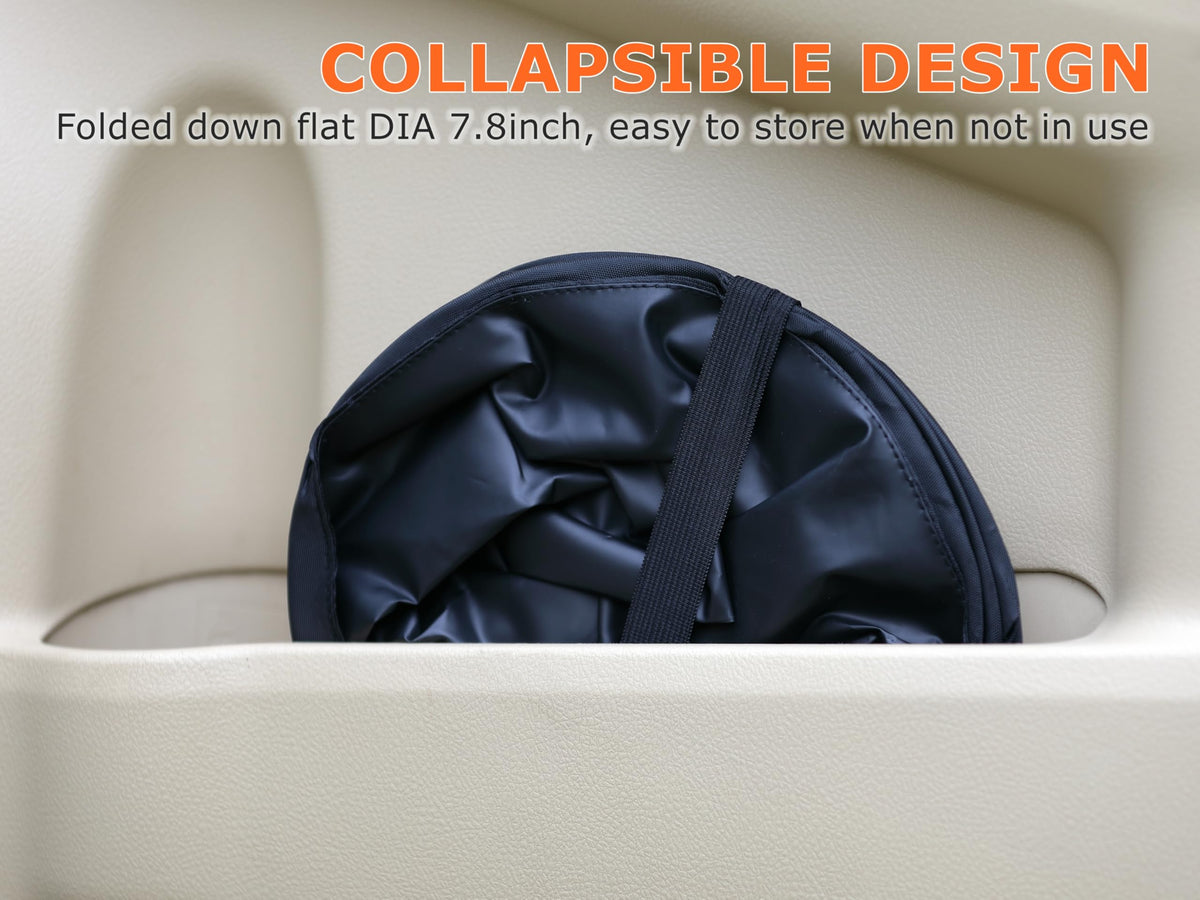 2 Gallons New Leakproof Car Trash Can