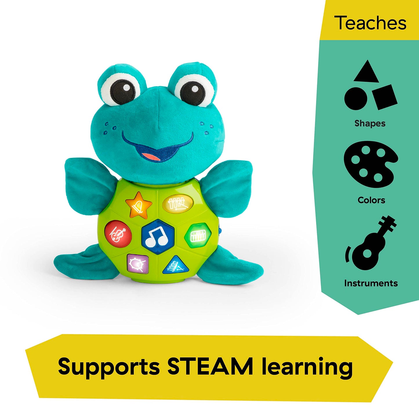 Baby Einstein Ocean Explorers Neptune’s Cuddly Plush Composer Musical Discovery Toy, Ages 6 Months and up
