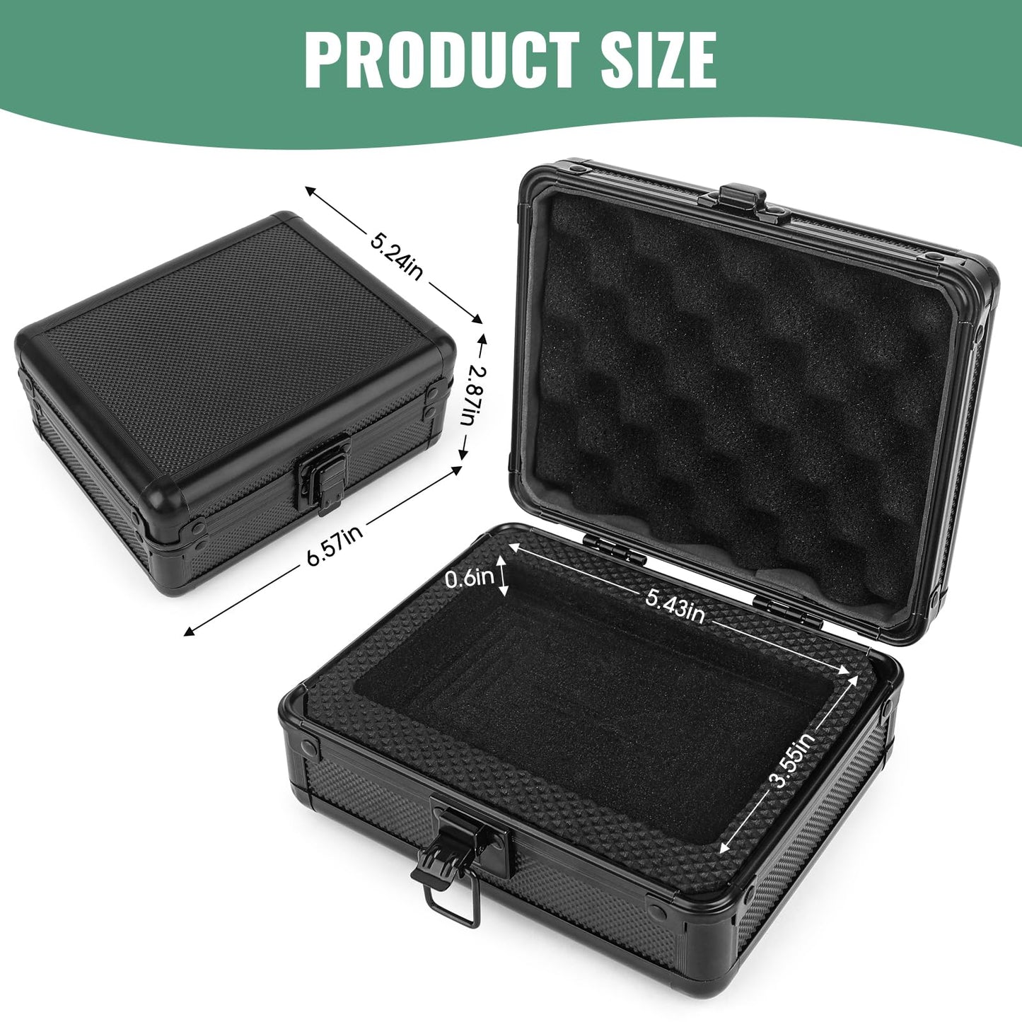 SolidCase Single Sport Card Case for PSA BGS SGC Slabs,Mini Slab Case for sports card, Deluxe Small graded Card Case for baseball card slabs Compatible with up to 2 PSA slabs or 2 BGS Slabs