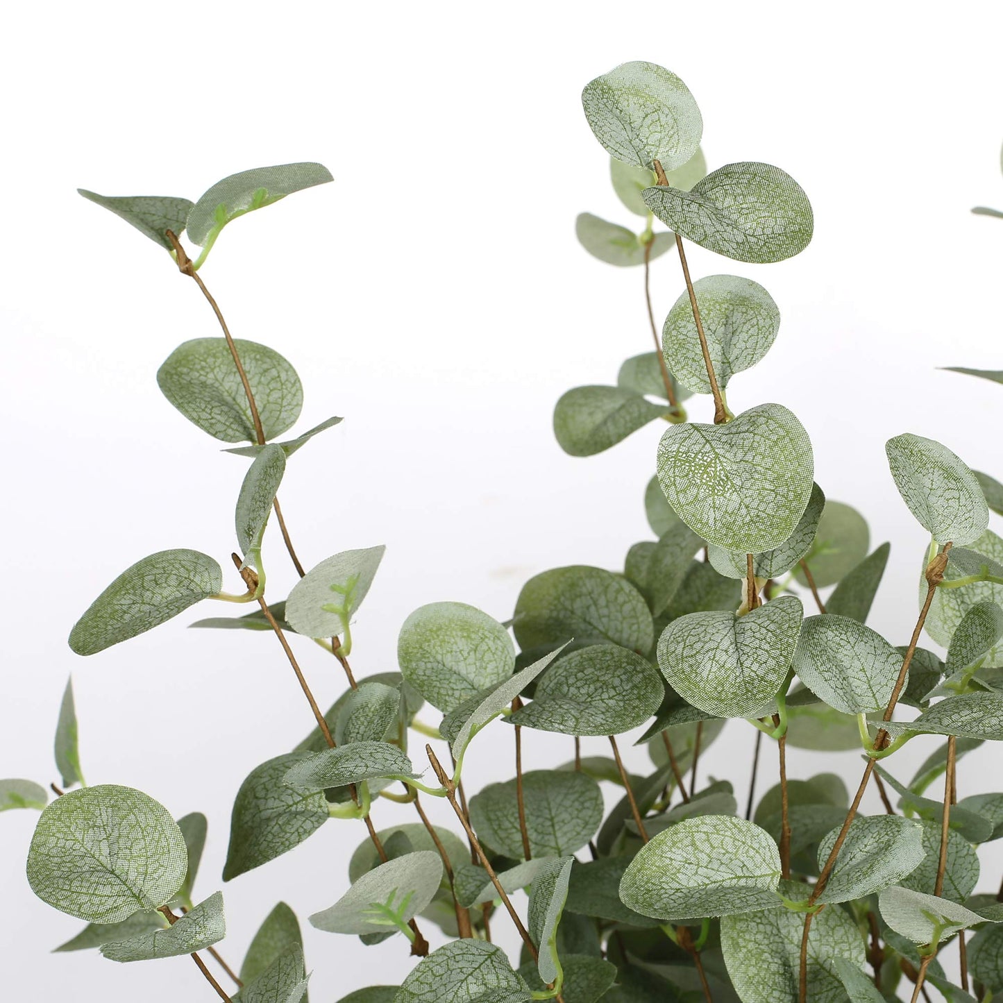 VGIA 6 Pcs 27" Eucalyptus Stems Greenery Stems Eucalyptus Leaf Spray in Green Silk Plastic Plants Floral Artificial Plants for Home Party Wedding Decoration