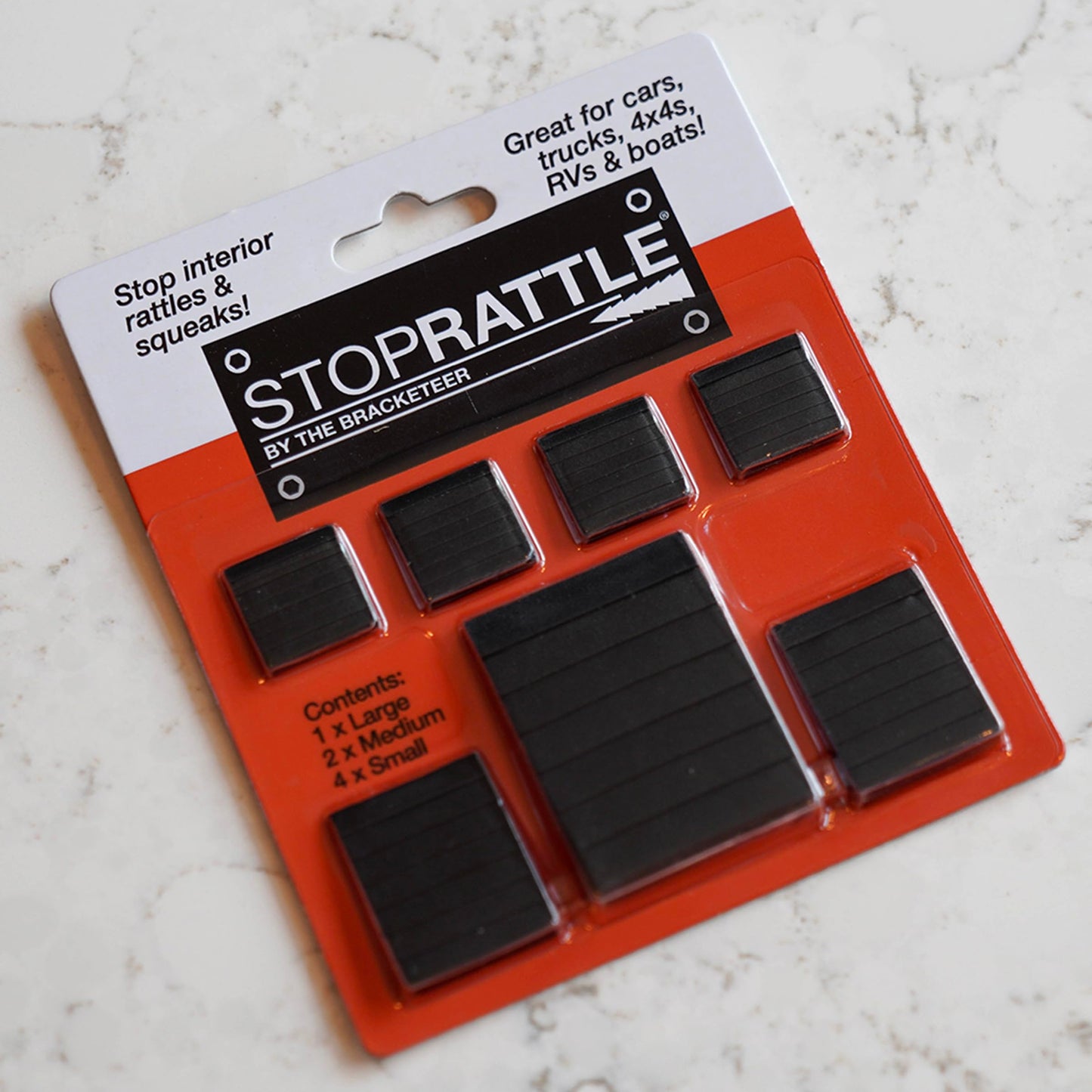 The Bracketeer StopRattle - Stop Annoying Interior rattles and squeaks in Cars, Trucks, 4x4s, RVs and Boats
