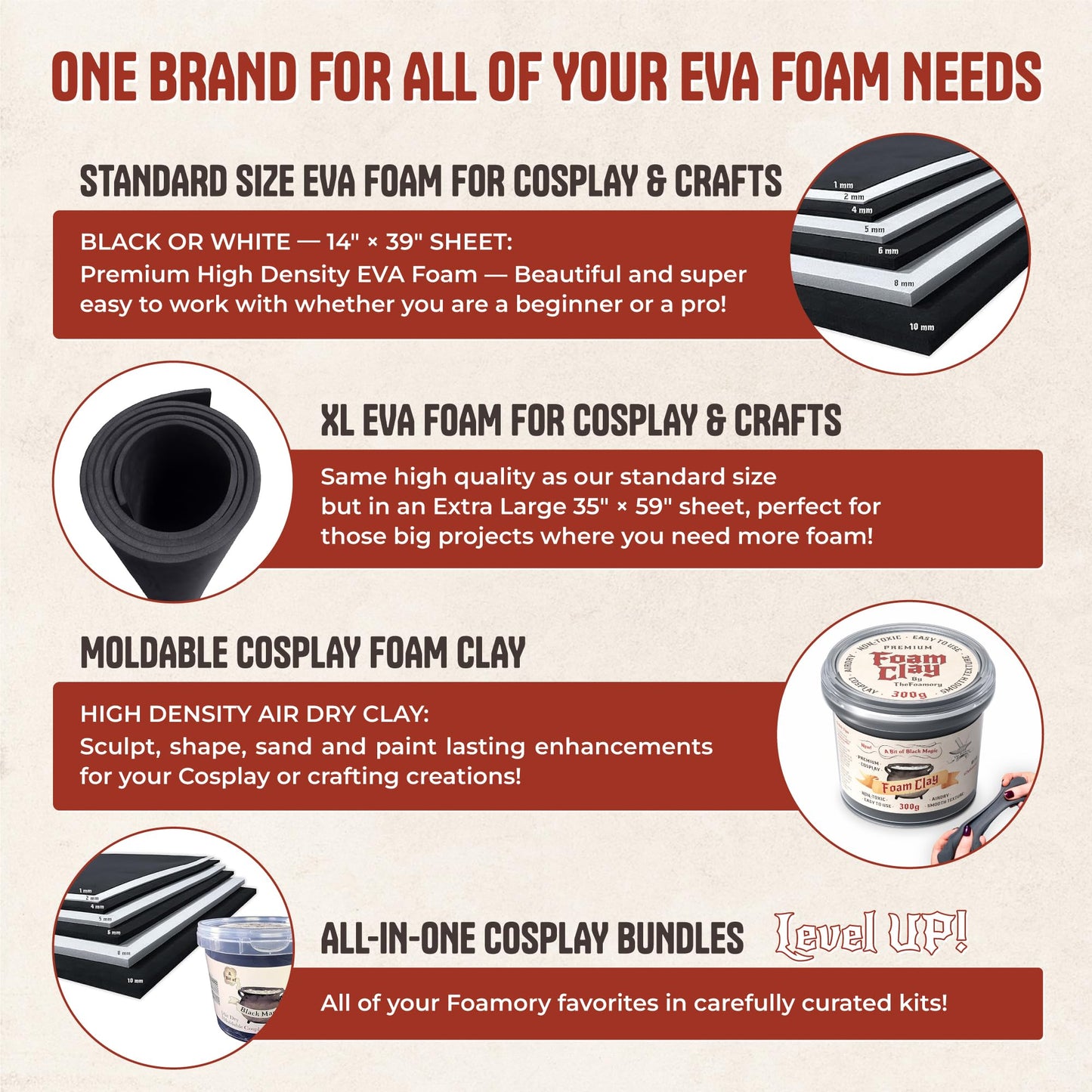 The Foamory's Instant Edge EVA Foam Pre Cut Equilateral Triangle Bevel. 5-30mm x 1M Black EVA Beveled Trim Save Time on Cosplay, Costume Edging and Armor Detail. High Density 85kg/m³ Craft Foam Dowel