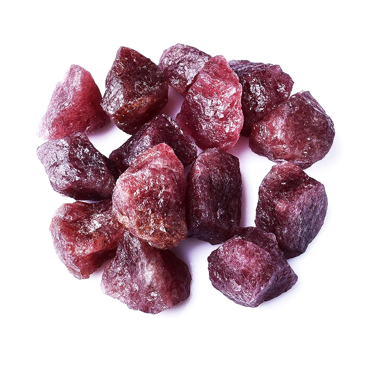 Raw Crystals, Large 1.2-2.0" Healing Crystal Natural Rough Stones for Intuition,Chakra,Meditation,Decoration,Polishing,Energy Work (Redquartz, 3.5oz-1.2-2.0"raw Crystals)