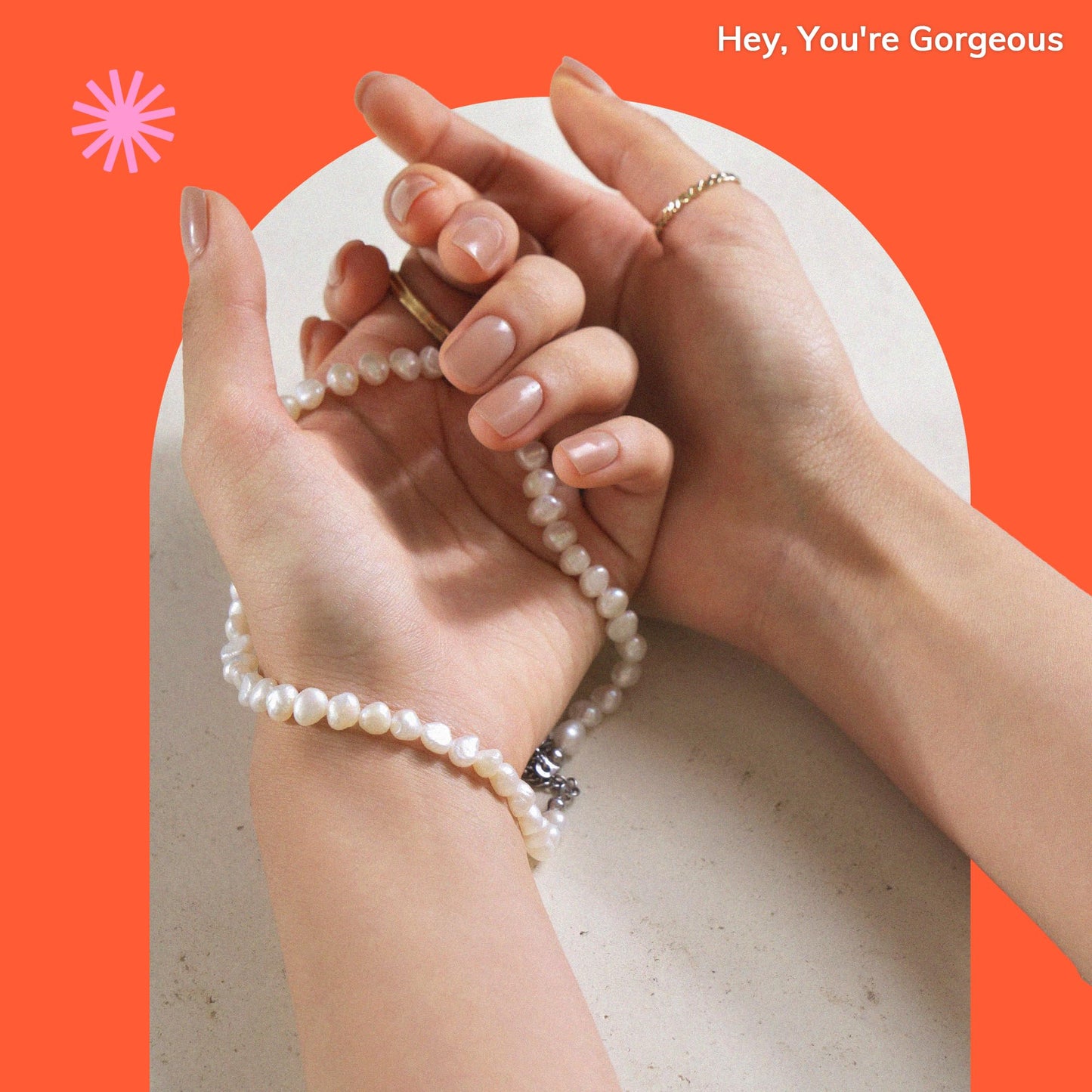 Heyhae Semi Cured Gel Nail Strips | No LED Lamp Needed | Ombre, Nude | Easy Apply & Remove, Salon Quality | Includes 28 Strips, 1 Prep Pads, Nail File & Wooden stick - Hey, You're Gorgeous