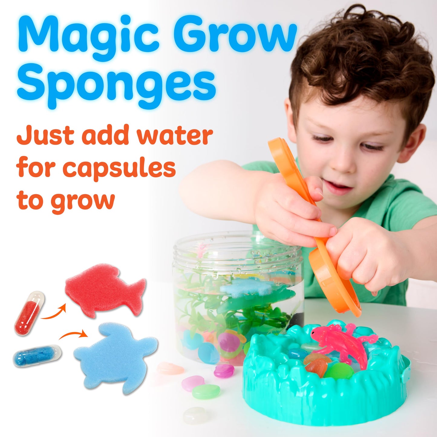 Creativity for Kids Sensory Adventure Axolotls Kit | Dig, Squish & Explore | Scoop, Pinch & Play with Fine Motor Tools | Screen-Free Activity for Kids & Spring Crafts (Ages 4+)
