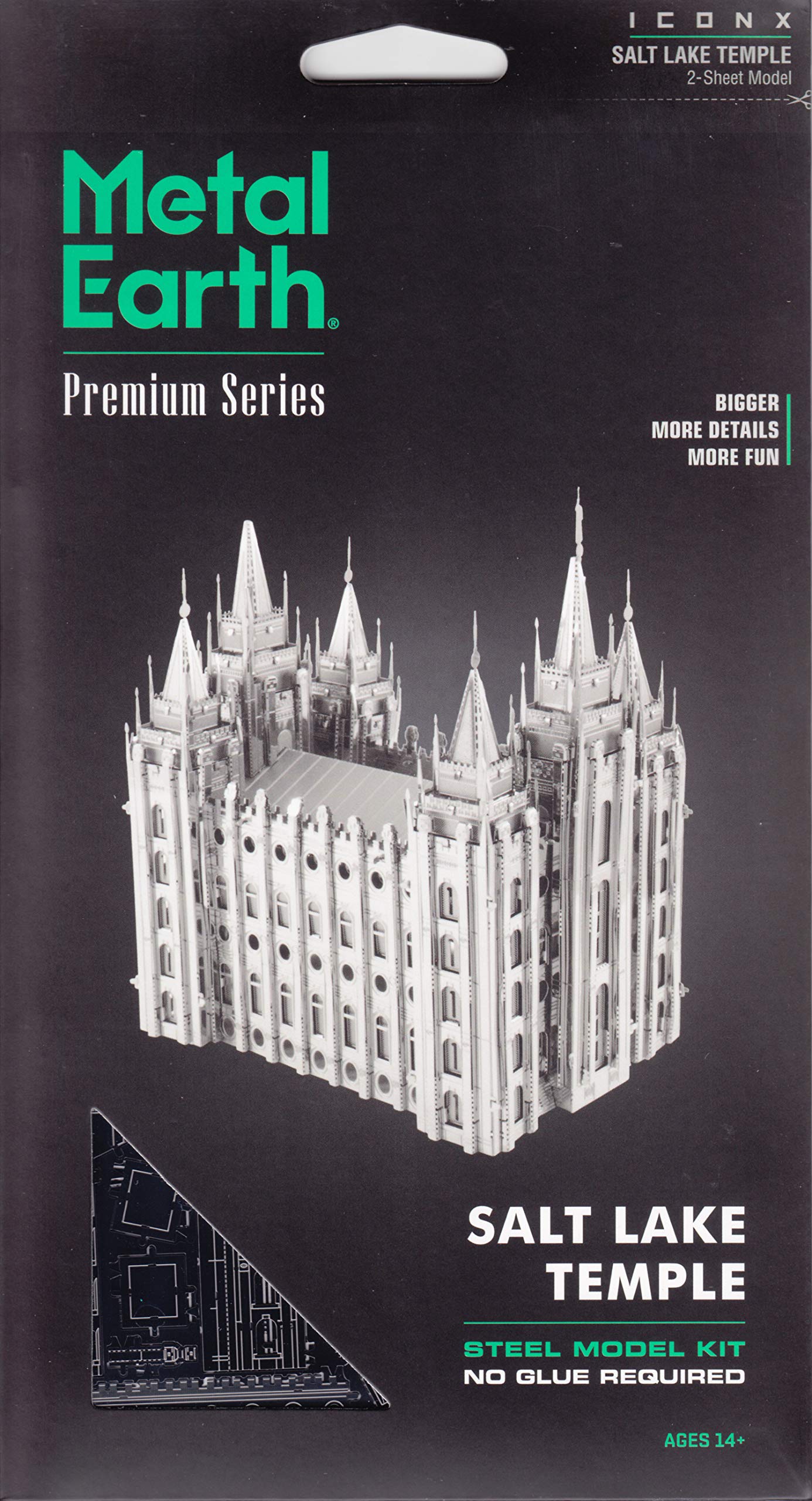 Fascinations Metal Earth Premium Series Salt Lake City Temple 3D Metal Model Kit
