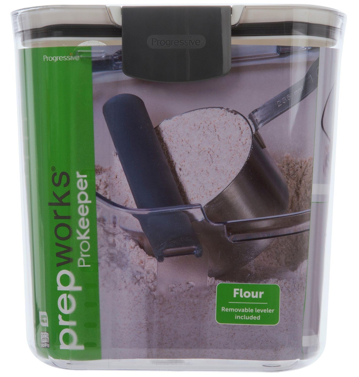 ProKeeper Flour Storage Container, 4-Quart, BPA-Free Plastic, Dishwasher Safe