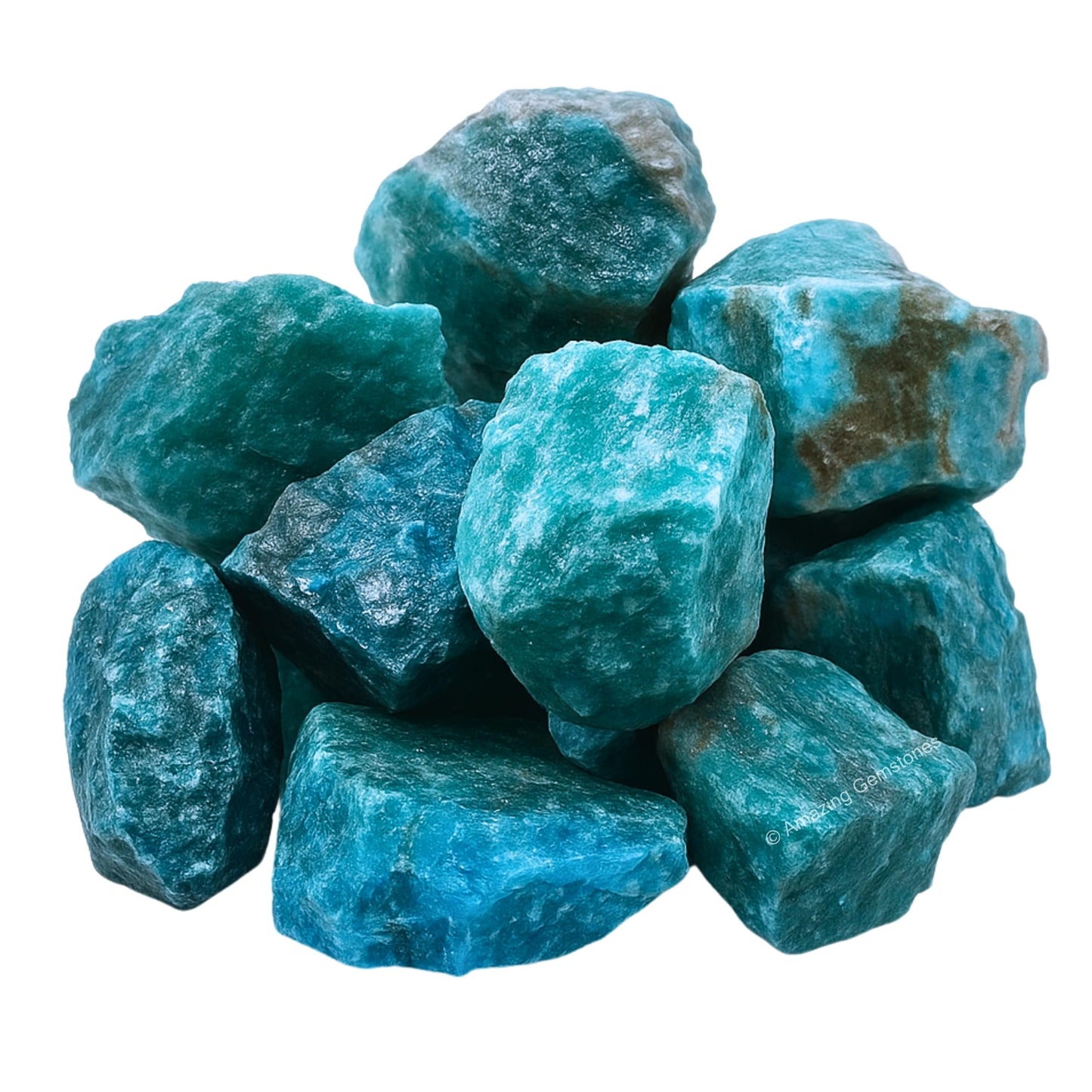 Amazing Gemstone Apatite Raw Crystals and Healing Stones, Natural Rocks for Tumbling - DIY Raw Stones and Crystals, 2 Pieces