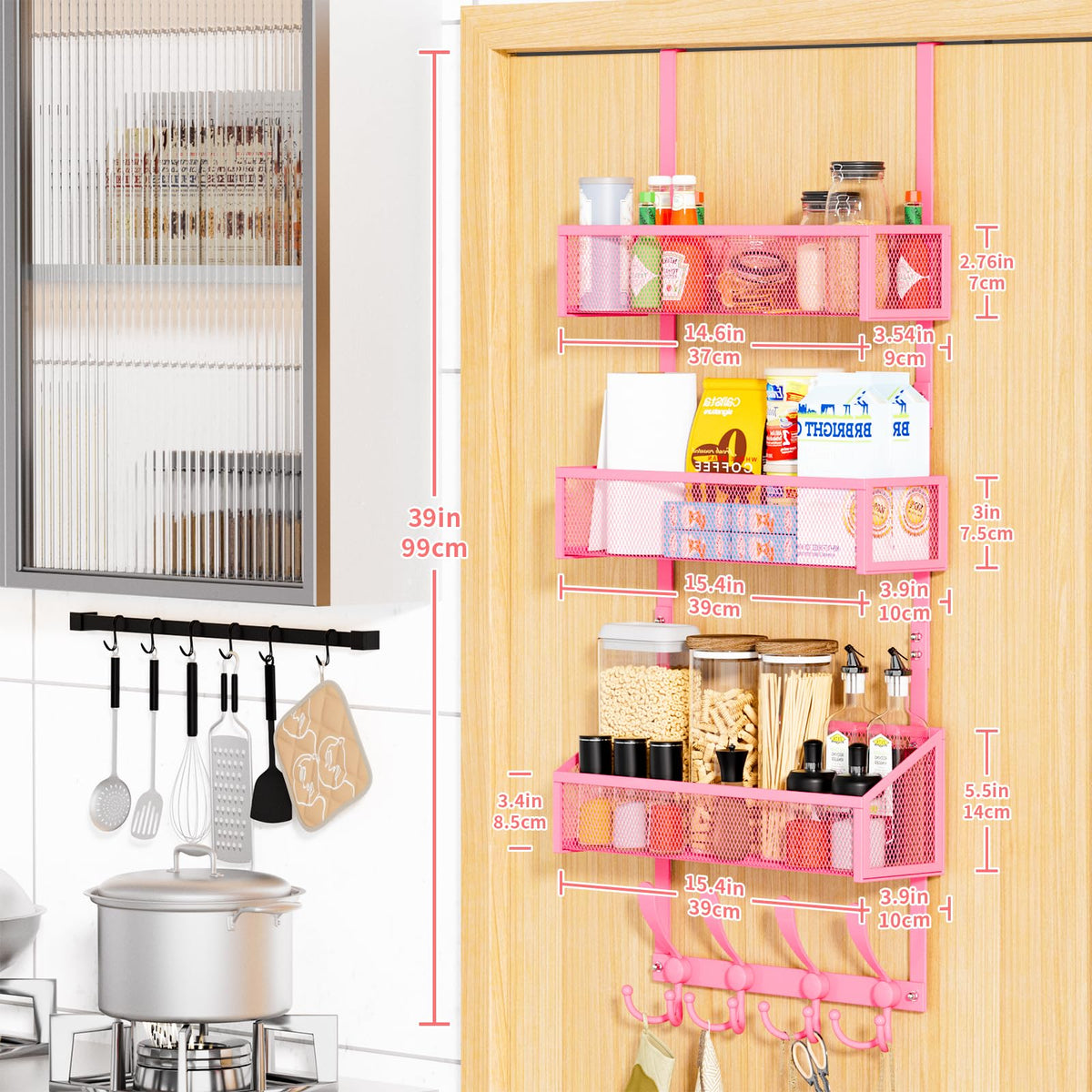 Over The Door Hooks Organizer