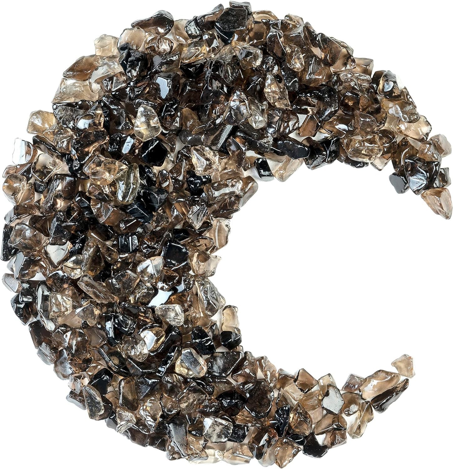 ZAICUS Smoky Quartz Crystal Chips Bulk Gemstone Valentine Gift, Healing Crystal Natural Irregular Shaped Crushed Stone Reik Healing Tumbled Chips Crystal Chips for Witchcraft & Jewelry Making 1 Lb