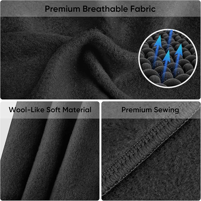 TICONN Neck Gaiter Face Cover Scarf, Breathable Sun & Wind-proof for Skiing Fishing Hiking Cycling