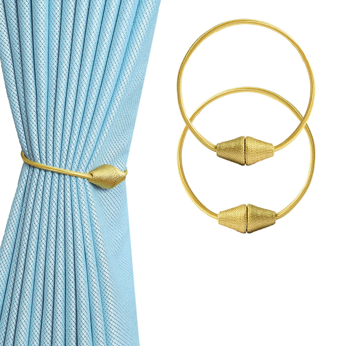 2 PCS Magnetic Curtain Tiebacks (2 Count)
