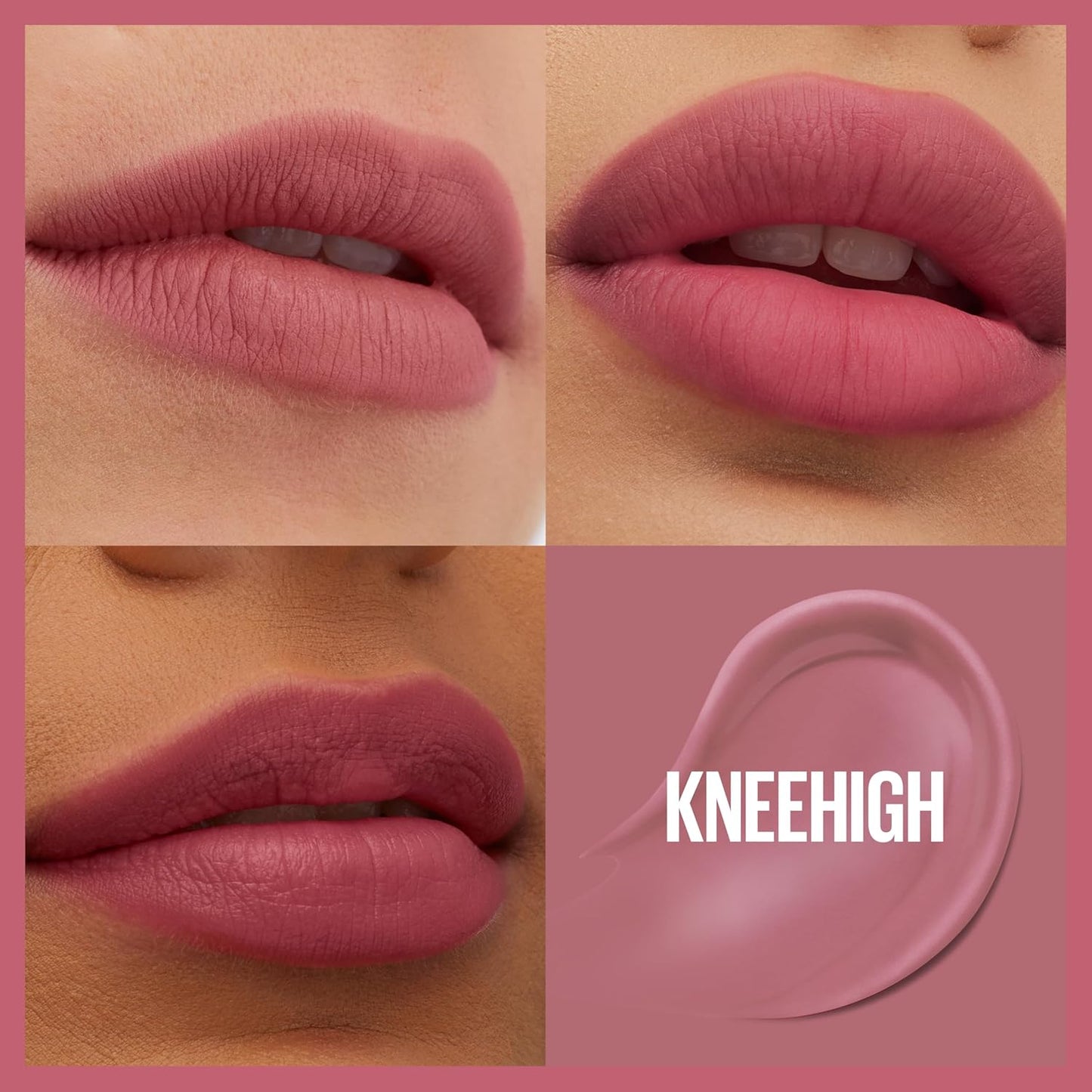 Maybelline Super Stay Teddy Lip Tint, Long Lasting Matte Lipstick For Up To 12HR Wear, Kneehigh, 1 Count