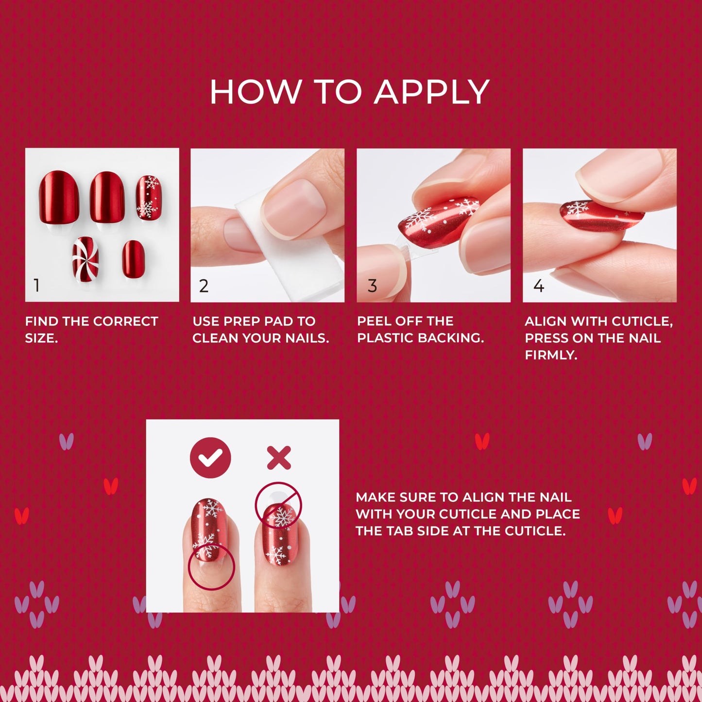 KISS imPRESS Press On Nails Limited Edition Holiday Gift Set #11, 3-Pack, Improved Super Hold Adhesive, 90 Fake Nails, 3 Prep Pads, 3 Mini Nail Files, & 3 Manicure Sticks