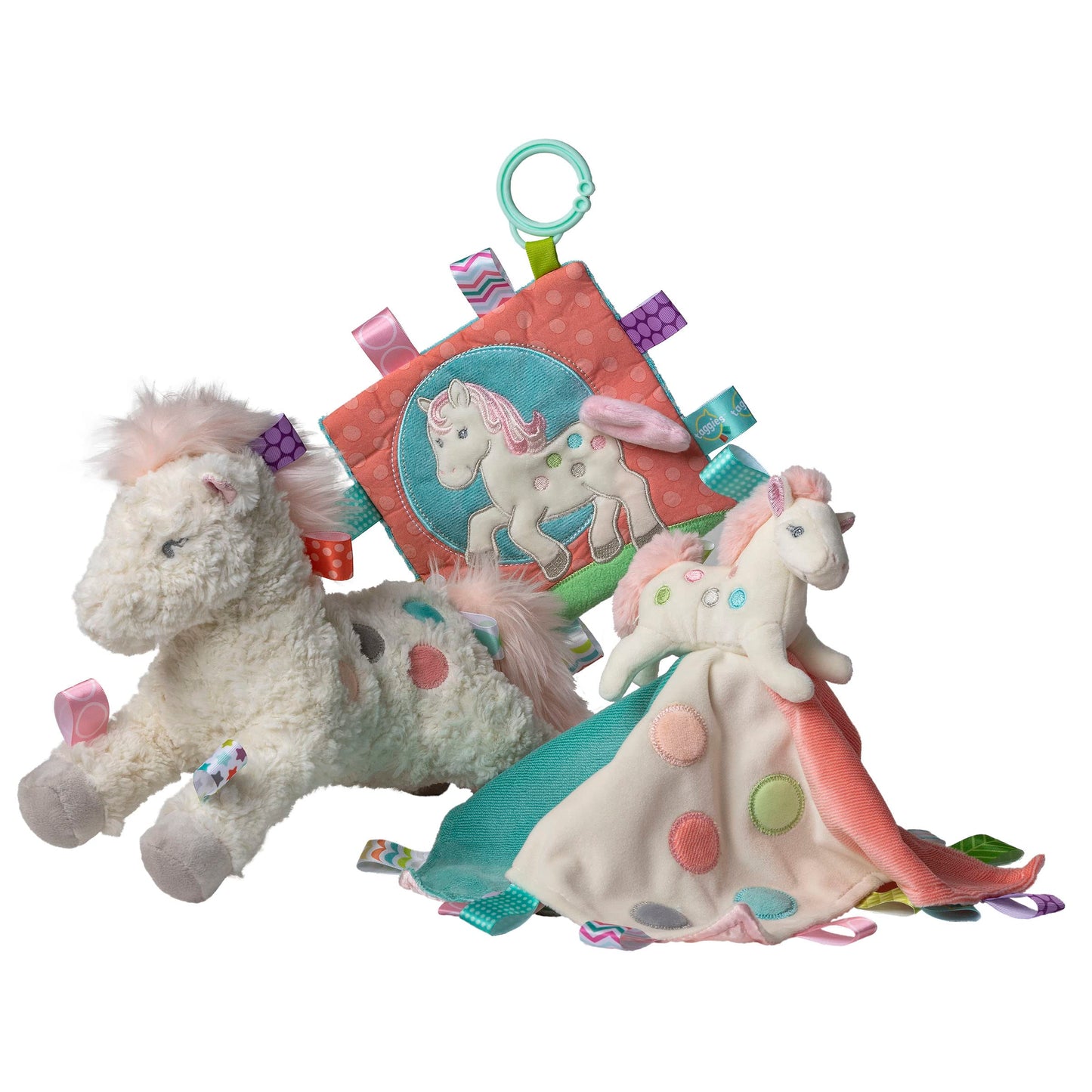 Mary Meyer Baby Gift Set Boxed Soft Toys, 3-Piece, Taggies Painted Pony