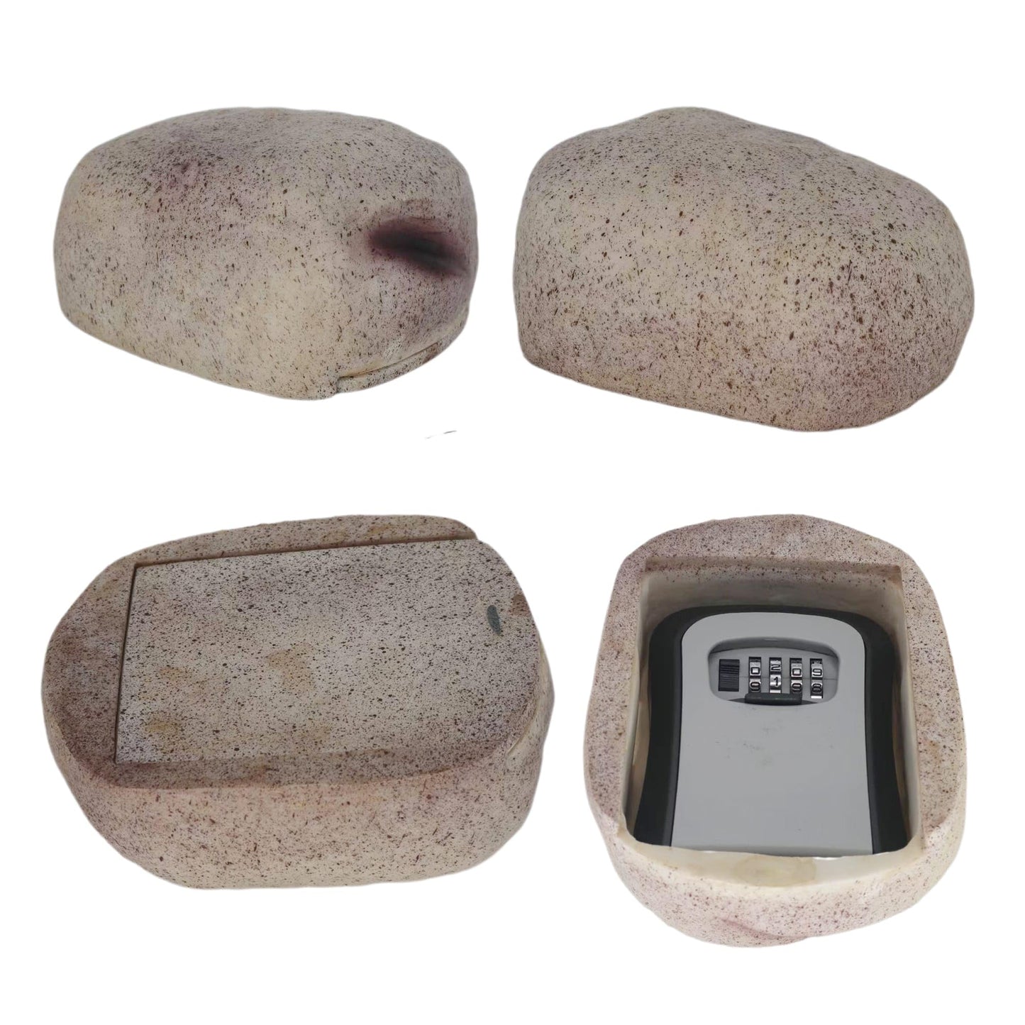 Hide A Key Outside Key Lock Box with Code Outdoor Large Size Fake Rock Key Hiders Holder Containers secret Compartment items Safe Storage Indoor Yard Garden Geocaching