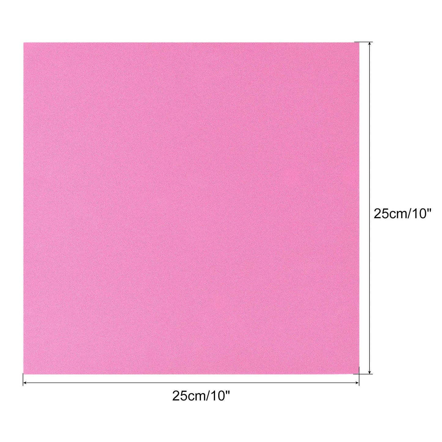 uxcell Pink EVA Foam Sheets 10 x 10 Inch 3mm Thickness for Crafts DIY Projects, 4 Pcs