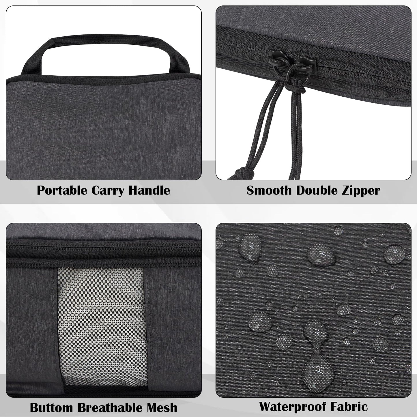Compression Packing Cubes for Travel Accessories, 2 Set Compression Bags Travel Cubes for Packing Suitcase Luggage Organizer Bags Set, Black