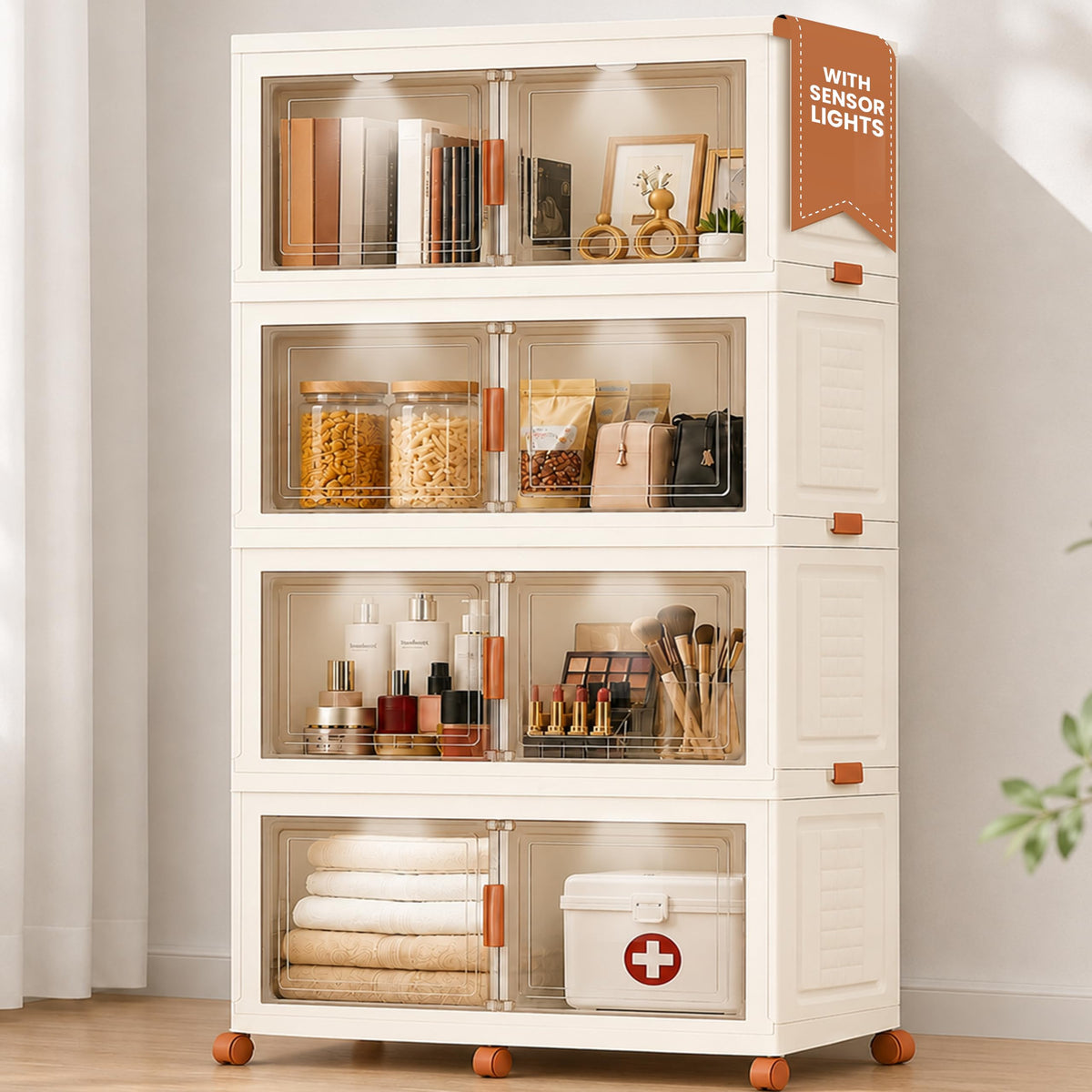 752QT 188GAL Large Collapsible Closet Organizer (4 Count)