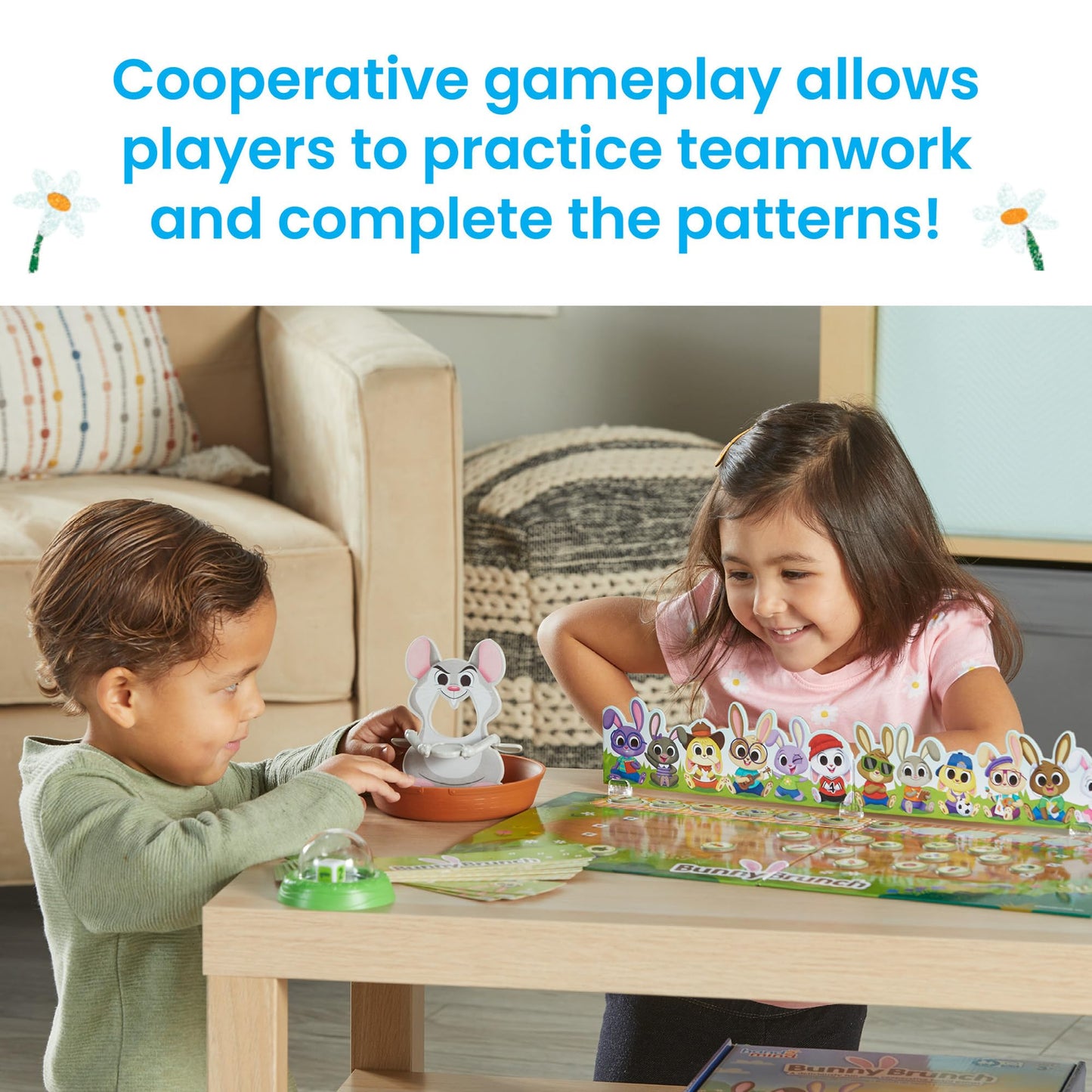 hand2mind Bunny Brunch, Cooperative Board Games, Toddler Educational Toys, Kindergarten Math Games, Preschool Learning Activities, Indoor Recess Games for Classroom, Easter Gifts for Kids