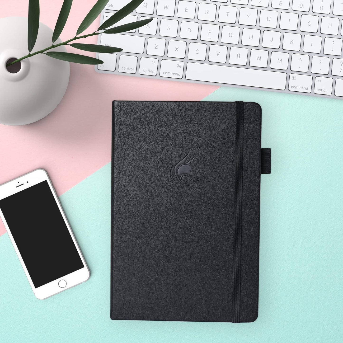 Clever Fox Meeting Notebook – Work & Business Organizer with Notes & Action Items – Notepad for Project Management & Meetings, A5 (Black)