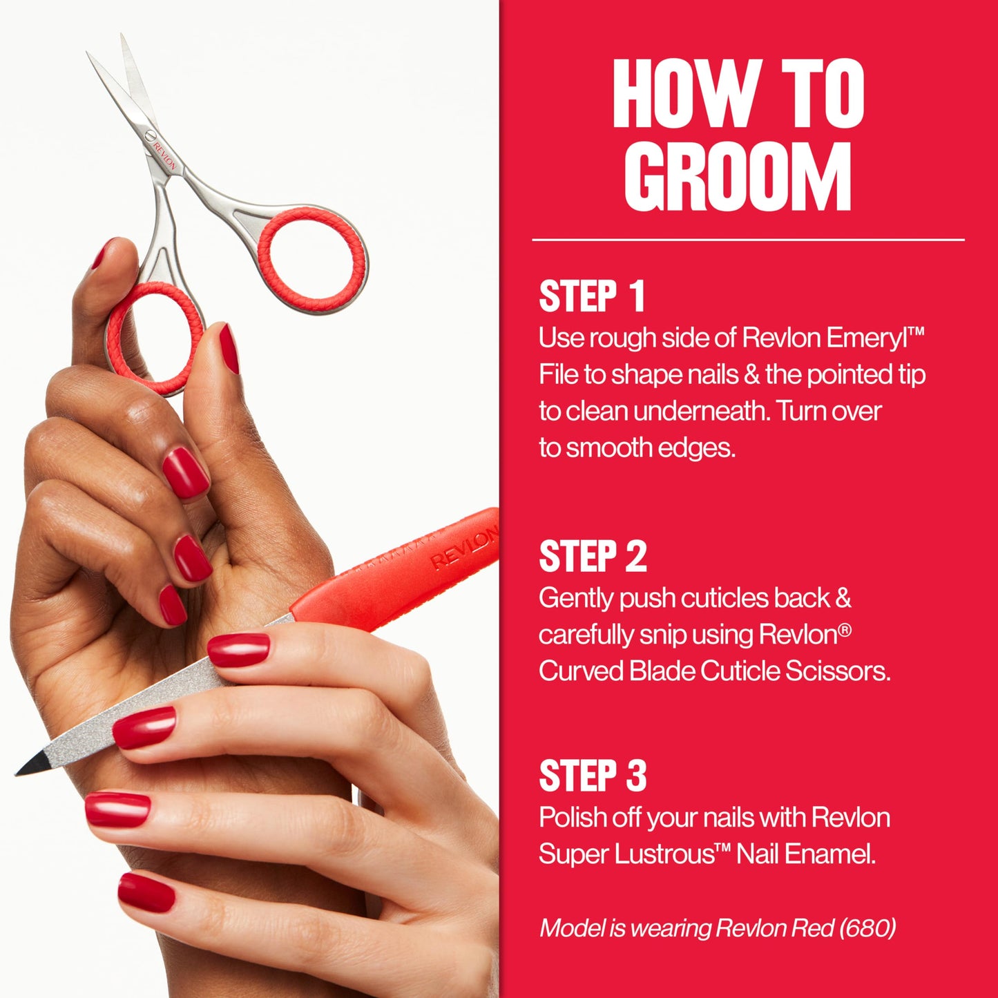 Revlon Cuticle Scissors, Ultra-Fine Stainless Steel Curved Blade for Neat Cuticles and Hangnail Trimming, Tool for Safe Cuticle Nail Care, 1 count
