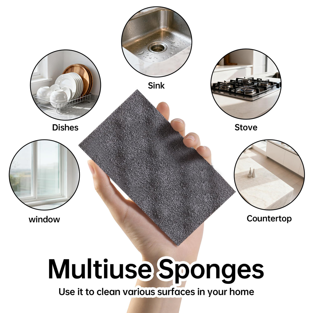 Textured Clean Sponges (24 Count)