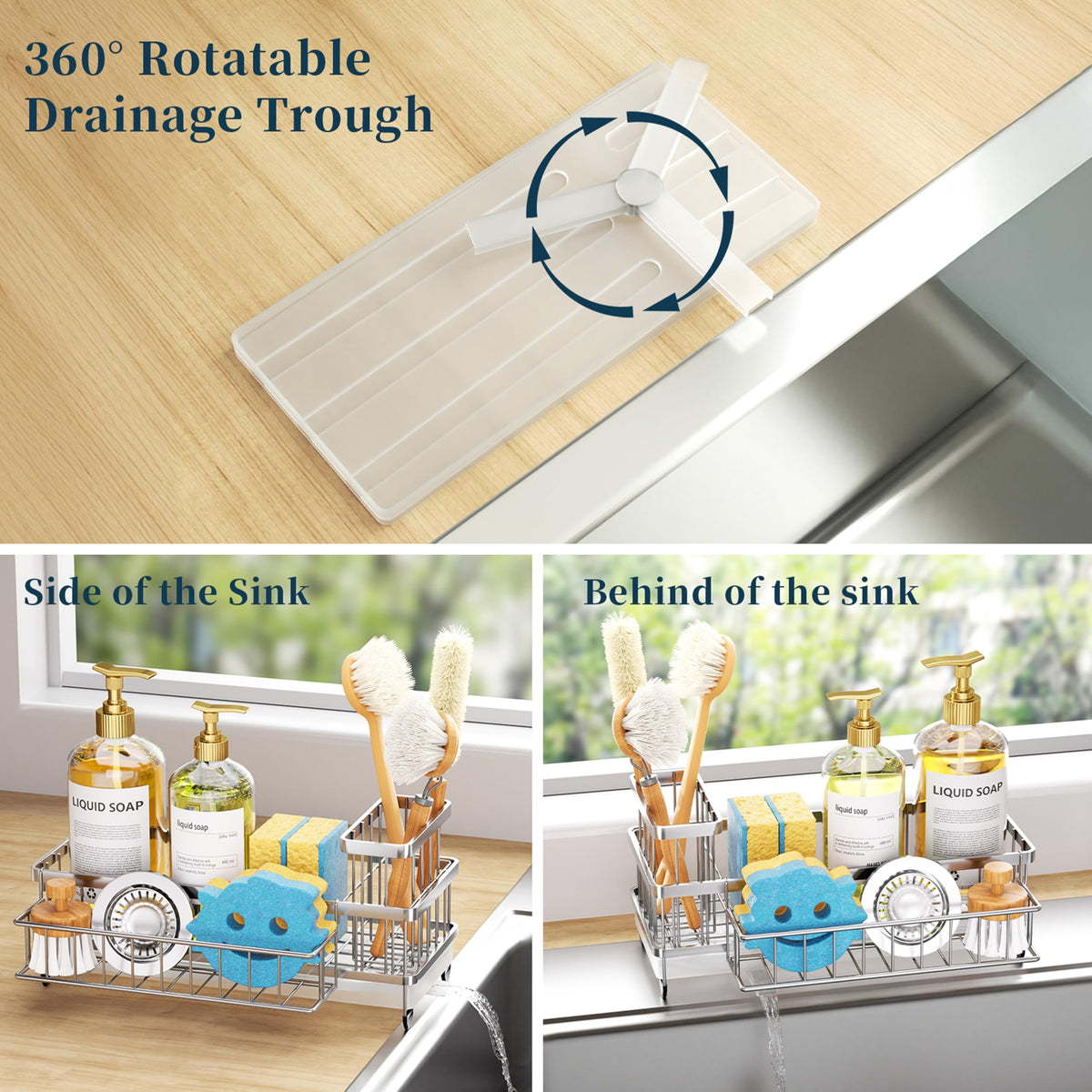 Sponge Holder for Kitchen Sink