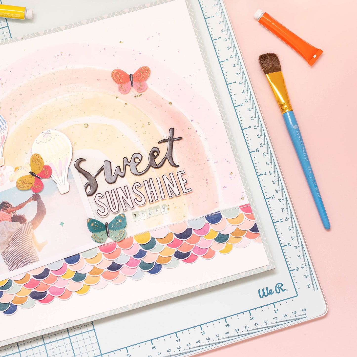 We R Memory Keepers, Glass Mat, 16 inches x 22 Inches, Heavy Duty, Perfect for Cutting, Paint Mixing, Scrapbooking, Crafts and More