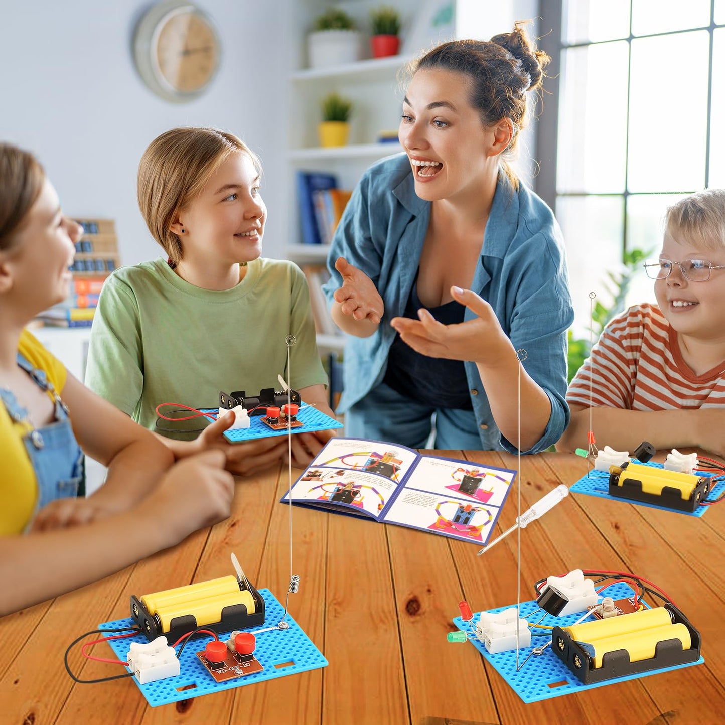 3 Set Telegraph STEM Kits Bulk, Science Kits for Kids Age 8-12, Engineering STEM Building Toys for Boys Ages 8-13, Crafts for Boys Girls 8-10, Build A Coding Robot 10-12