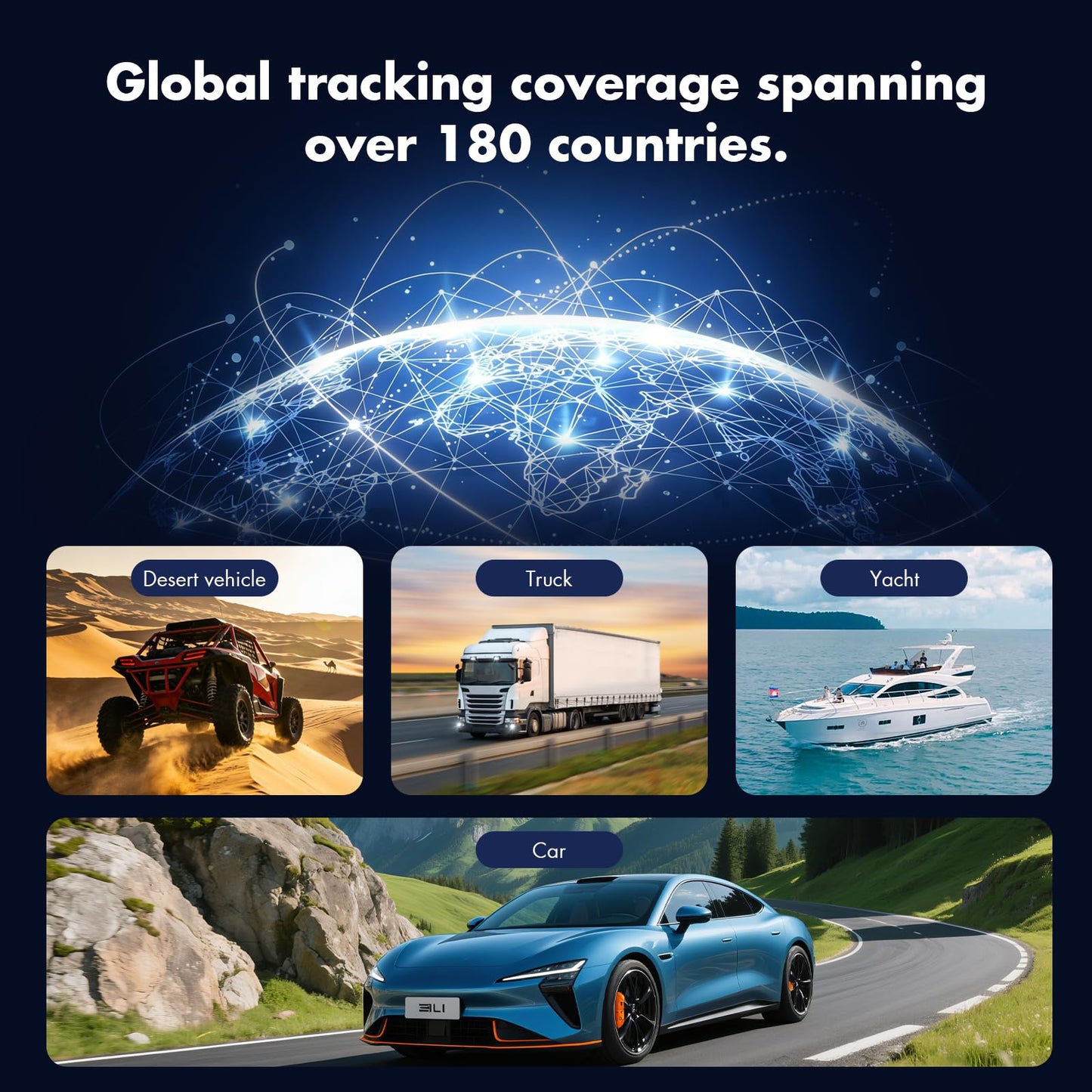 FASGAIN GPS Tracker for Vehicles, Assets Car Tracker Device with App, Up to 7 Months Batter, Magnetic Waterproof Tracking Device, Worldwide Coverage – iOS, Android (Subscription Required)(8000Mah)
