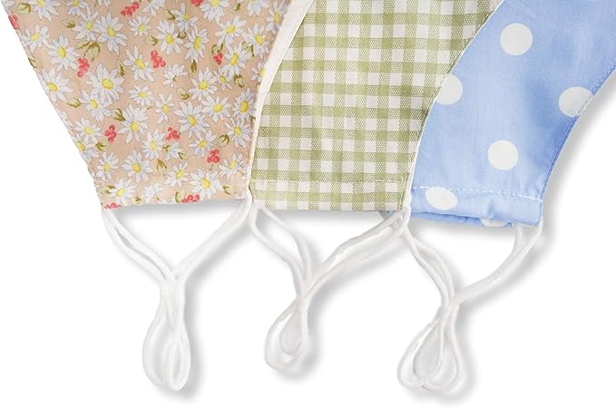 HOPE LOVE SHINE Face Mask Adjustable Filter Pocket Reusable Breathable Washable Cloth Mask Face Masks for Women Men - 3 Pack