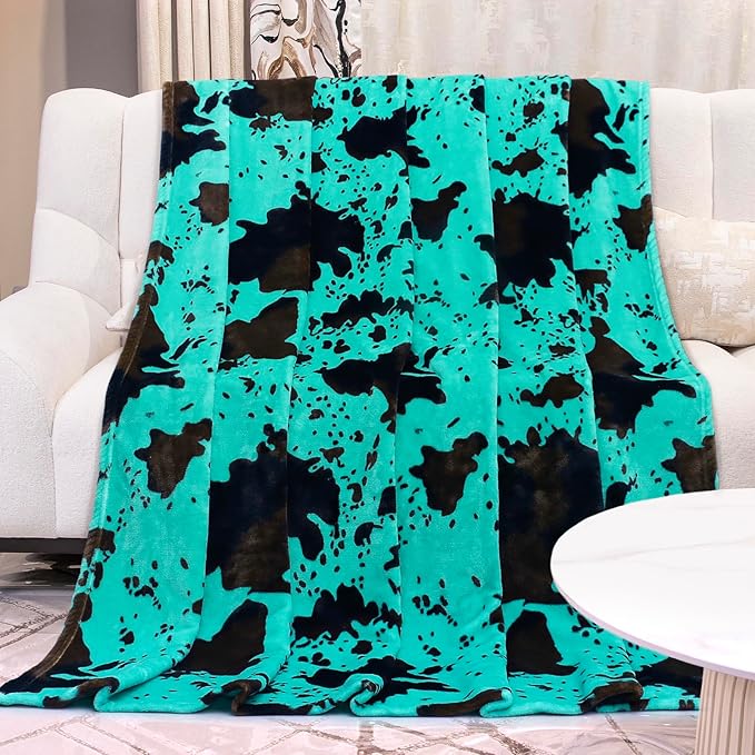 Teal Throw Blanket for Bed King Size - Extra Large Soft Warm Turquoise Fleece Bedding for Bedroom Livingroom | Cozy Gifts for Women Men