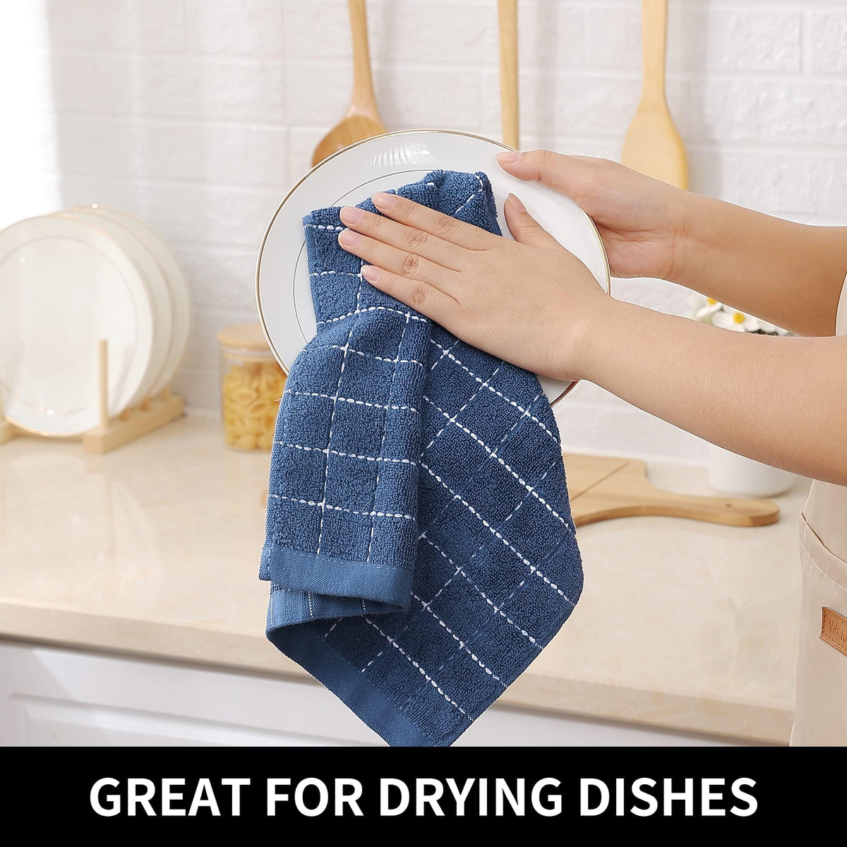 100% Cotton Terry Kitchen Towels (24 Count)