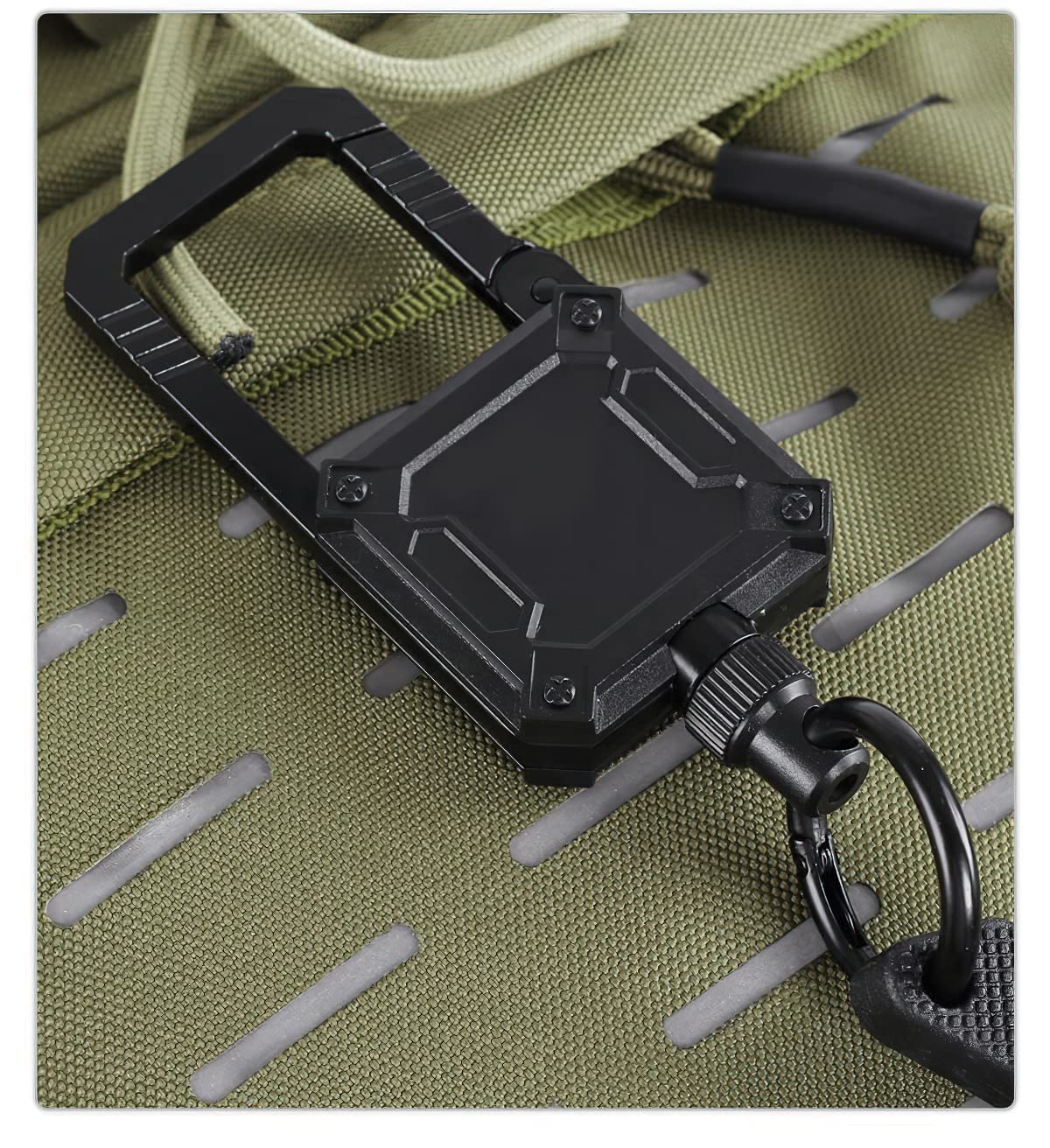 Magnetic Retractable Keychain with Gift box, Heavy Duty Carabiner Key chain with 25" Cord, Up to 50 oz Keys and Tools, Gift for Birthdays Christmas Father's Day Valentine's Day