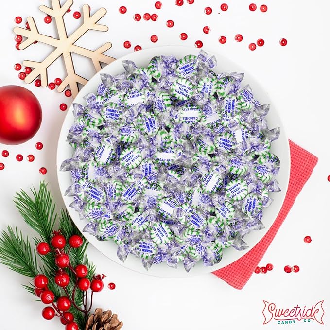Sweetside Sugar Free Starlight Spearmint Hard Candy, 2lb Pack of Spearmint Mints Individually Wrapped, Mint Hard Candy That’s Great for Sharing, Ideal Sugar Free Treat for Diabetics Lifestyles