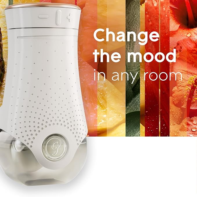 Glade PlugIns Refills Air Freshener Starter Kit, Scented and Essential Oils for Home and Bathroom, Hawaiian Breeze, 4.02 Fl Oz, 2 Warmers + 6 Refills