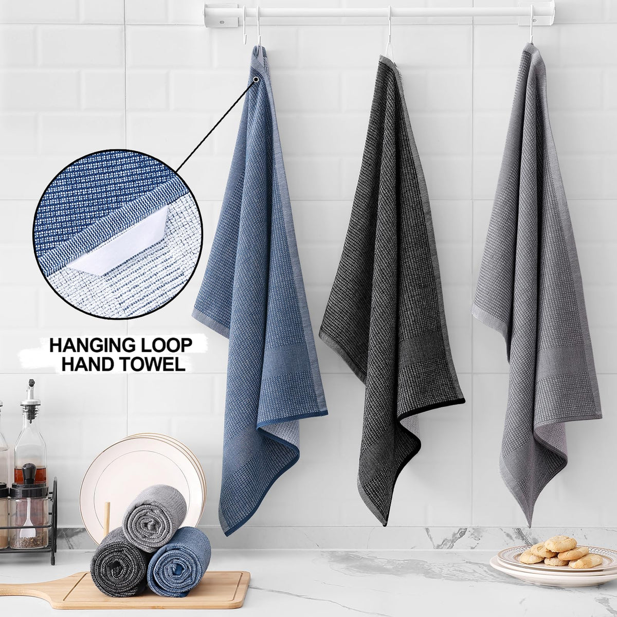 380 GSM Cotton Premium Kitchen Towels 3 Pack (3 Count)