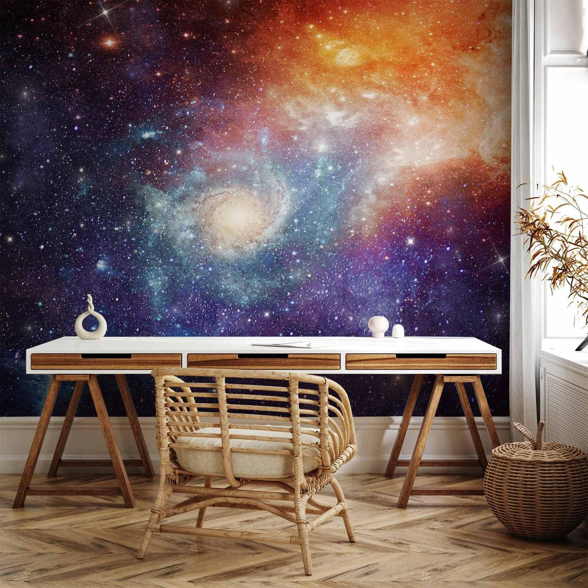 artgeist Premium Wall Mural Cosmos Galaxy 118x83 in - XXL Non-Woven Wallpaper Fleece Wall Decor Photo Print Picture Image Design Home f-C-0101-a-a