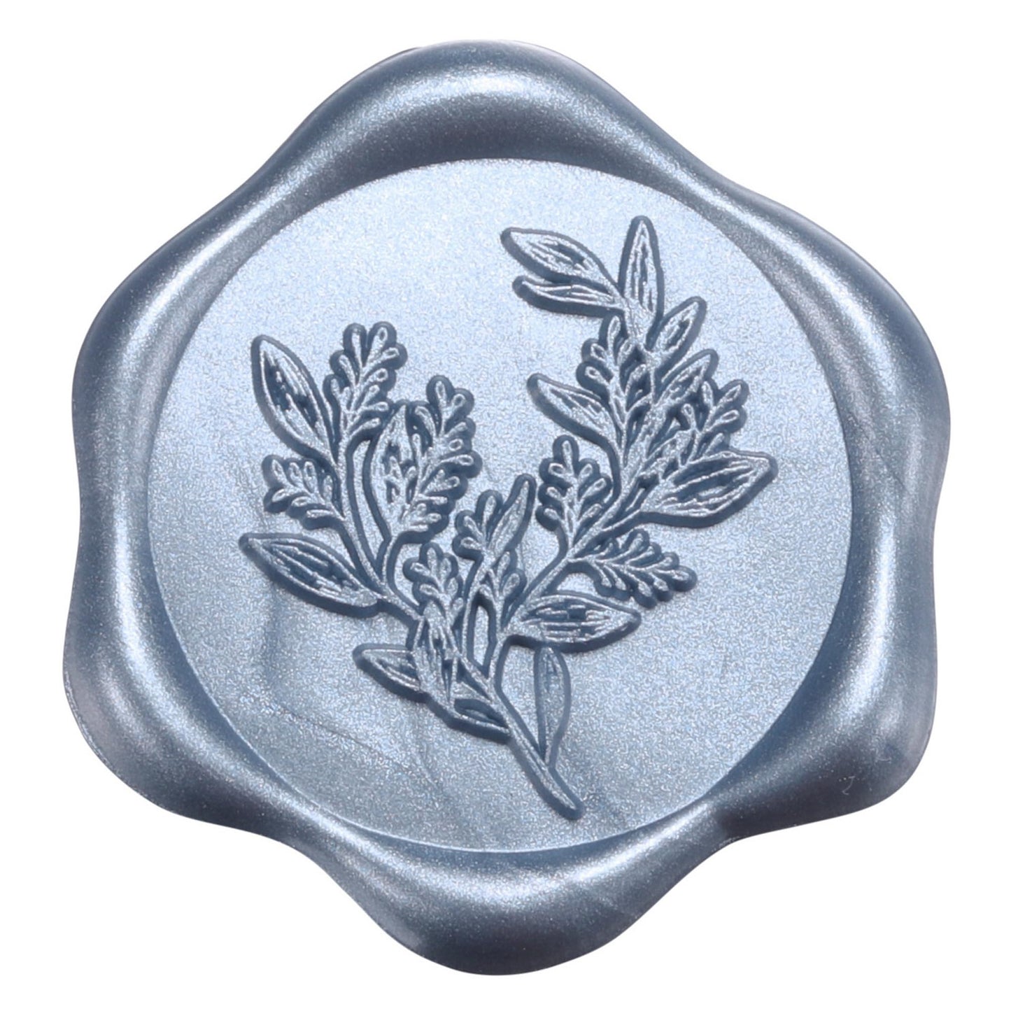 Yoption Eucalyptus Wax Seal Stickers, 50 Pack Metallic Blue Wax Seal Stickers Self Adhesive Envelope Seals for Wedding Party Birthday Christmas Invitations