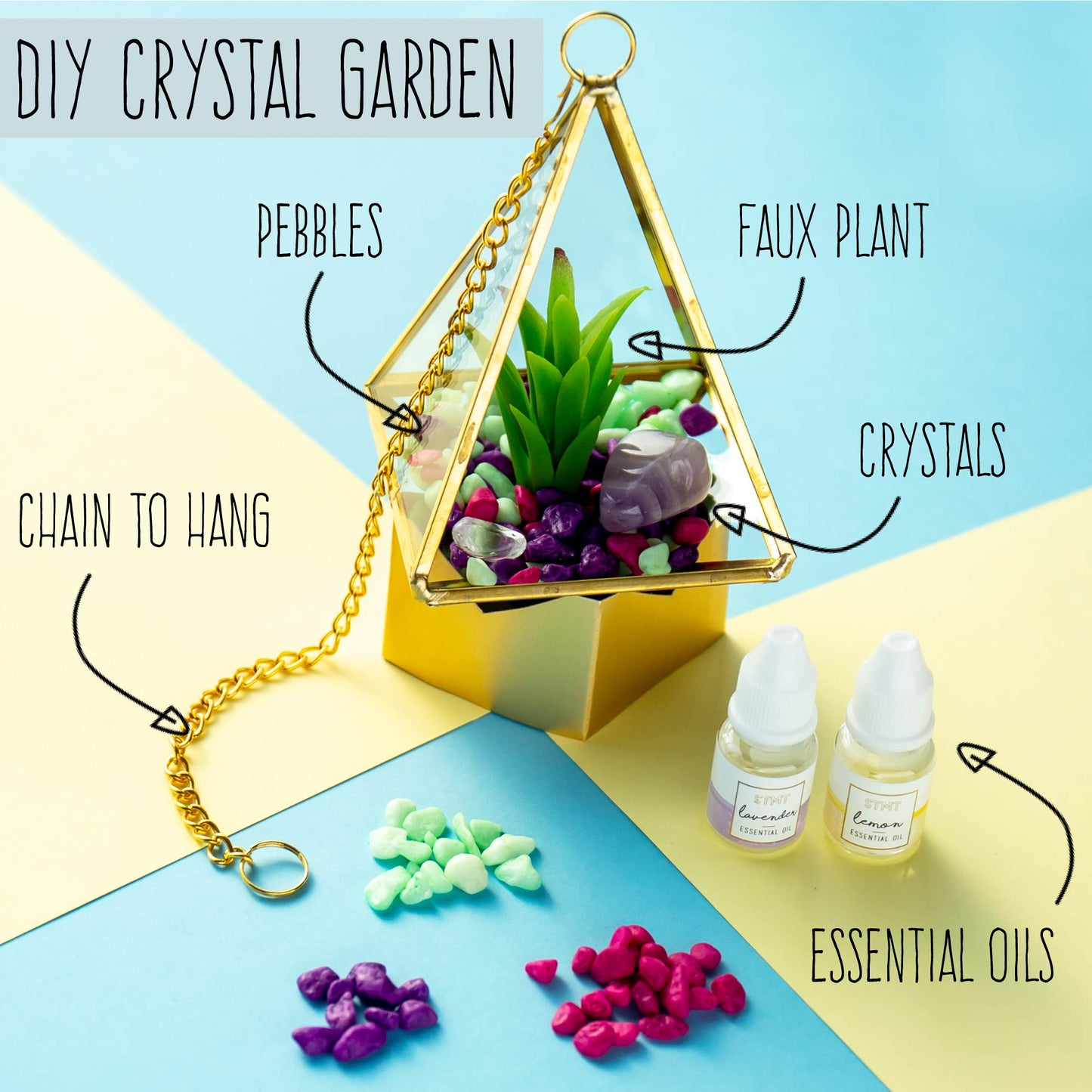DIY Crystal Terrarium