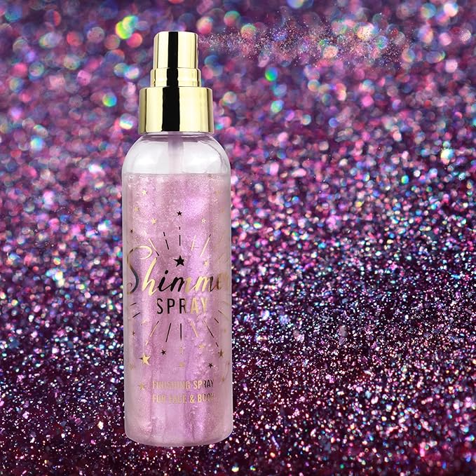 SOVONCARE Hair and Body Glitter Spray Instantly, Face Glitter Hairspray Body Shimmer Powder add Sparkly Shimmery Glow for Women Hair, Skin, Clothing Quick Drying, Non-Sticky 4.7 oz Purple
