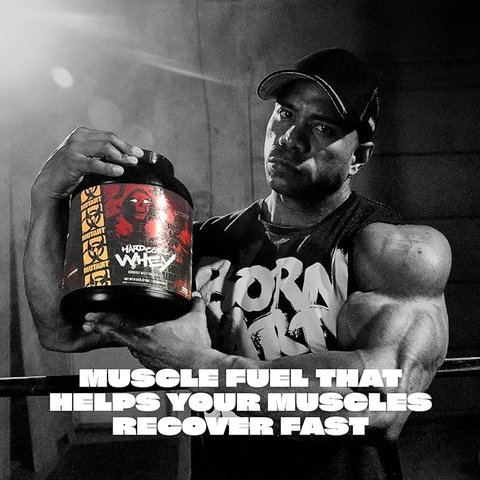 Mutant Hardcore WHEY | 100% Pure Whey Protein | 24g Protein, Fast-digesting whey Protein Isolate Plus whey Protein hydrolysate | 70 Servings | 5 LB | Cookies & Cream