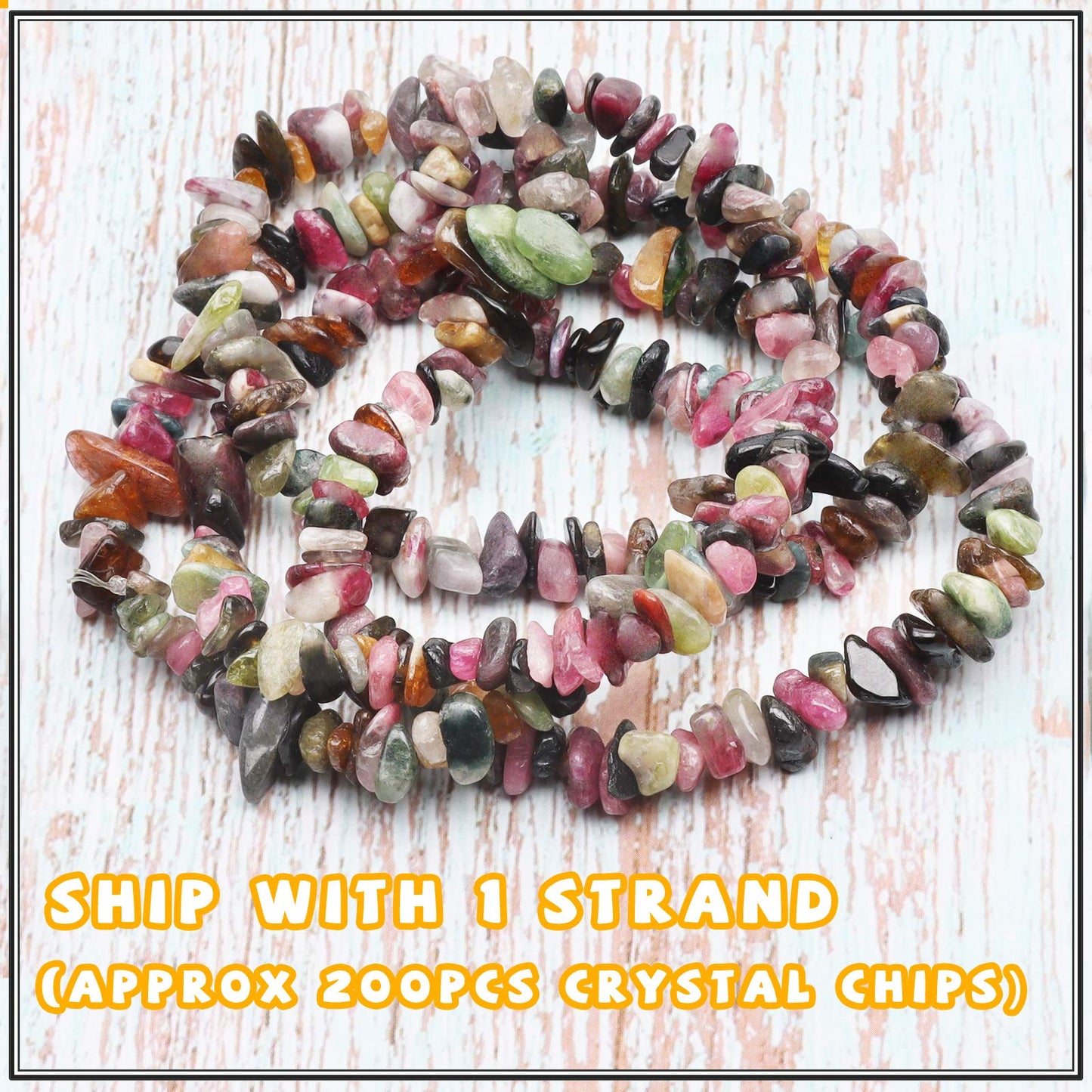 500 pcs Natural Chip Stone Beads, Jungle Agate 5-8 mm Irregular Gemstones Healing Crystal Loose Rocks Bead Hole Drilled for Jewelry Making Bracelet