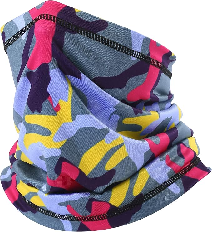 UV Protection Cooling Neck Gaiter Face Mask Scarf for Men - Windproof Neck Cover Bandana Neck Warmer Mask