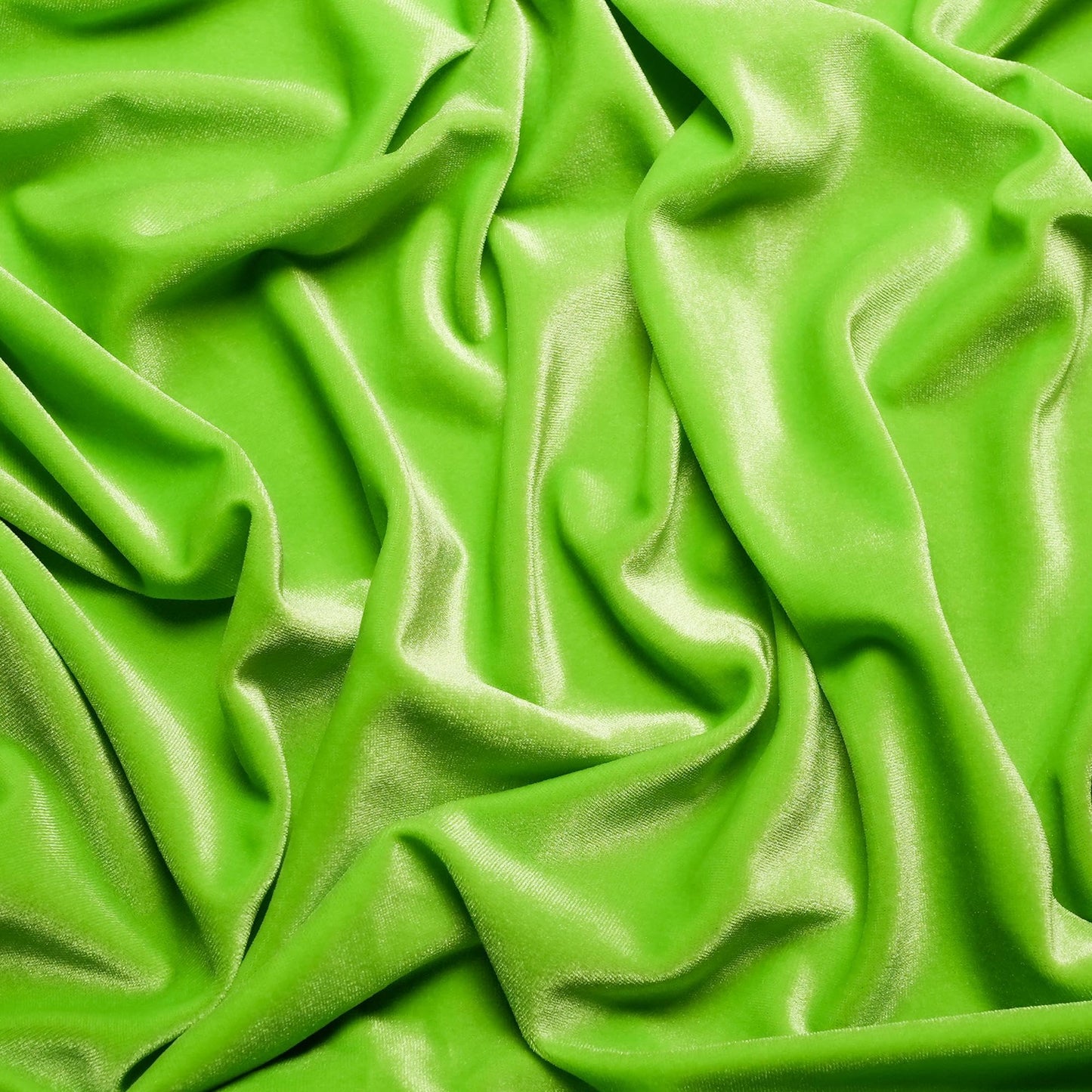 Ice Fabrics Stretch Velvet Fabric by The Yard - 60" Wide Soft Stretchy Fabric for Sewing Clothes, Apparel, Costume, Crafts - 90% Polyester 10% Spandex - Lime Green - 1 Yard