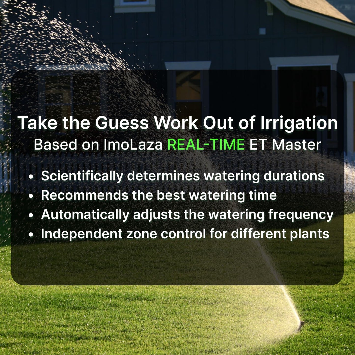 ImoLaza Indoor Smart Sprinkler Controller, ET Automatic Watering Irrigation Controller,2.4GHz WiFi, Ultra Water Saving via Rain/Wind/Freeze/Saturation Skip, App Remote Control & Fault Alerts (8-Zone)